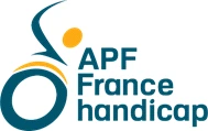 Logo APF France Handicap, client de Célébrason pour l’animation d’événements