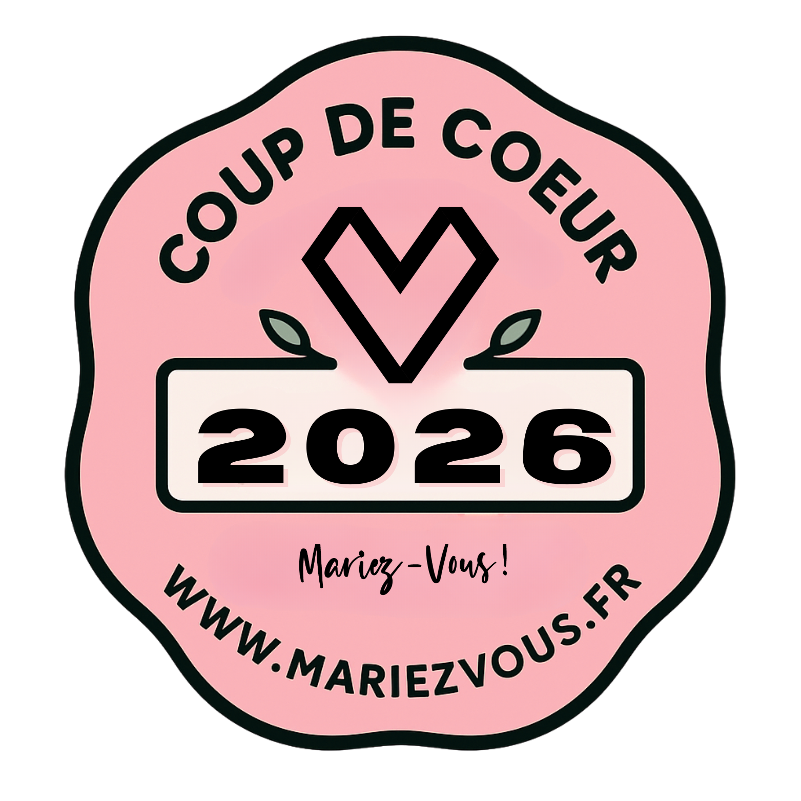 Macaron Coup de Cœur Mariez-vous 2026 pour Célébrason